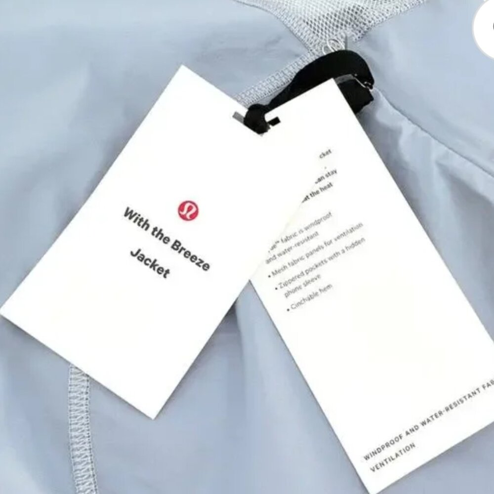 New! Lululemon With The Breeze Jacket Size 8 - Picture 2 of 5